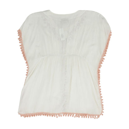 White Embroidery Detail Cover-Up