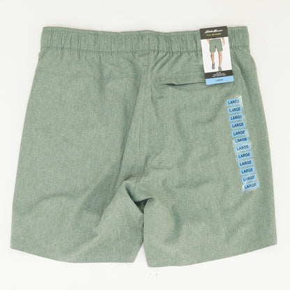 Green Solid Active Shorts