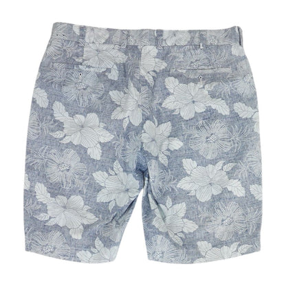 Blue Tropical Chino Shorts