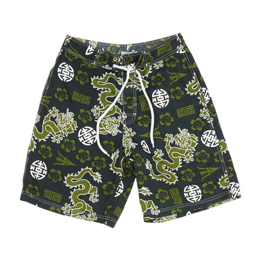Green Graphic Board Shorts