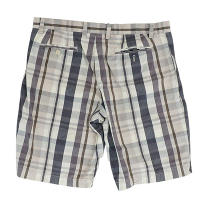 Multi Plaid Casual Shorts