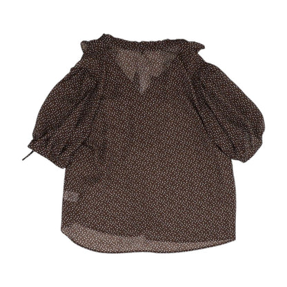Brown Hearts Blouse