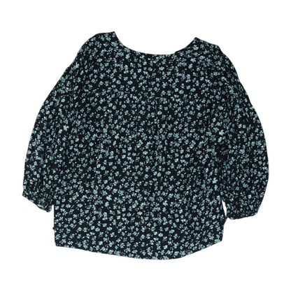 Black Floral Blouse