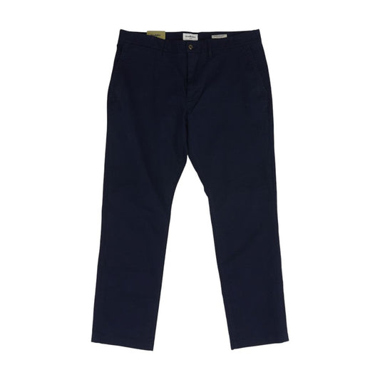 Navy Solid Chino Pants
