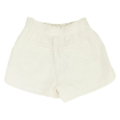 Ivory Solid Shorts
