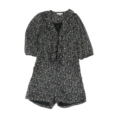 Black Floral Romper