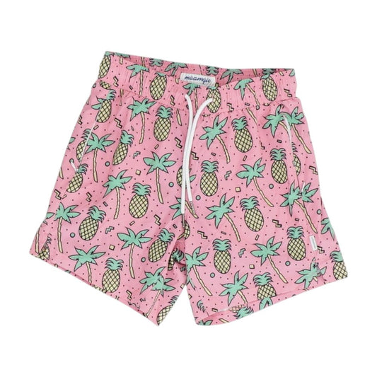 Pink Graphic Swim Shorts