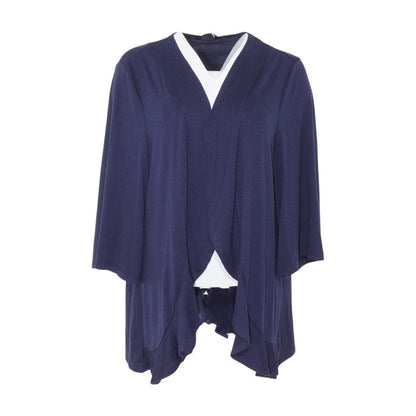 Navy Plus Cardigan Sweater