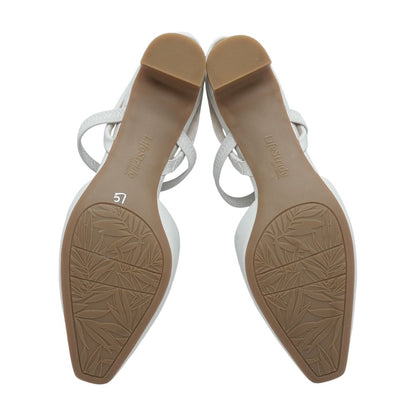 Ivory Block Heel Sandals