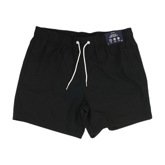Black Short Solid Swim Shorts