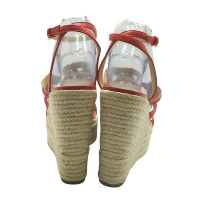 Coral Wedged Sandals
