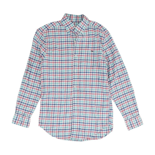 Multi Check Long Sleeve Button Down