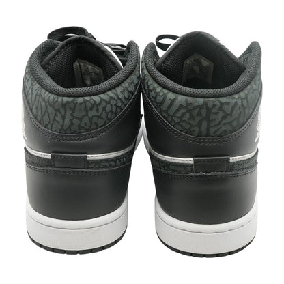 Jordan 1 Mid SE Black and White High Top Athletic Shoes