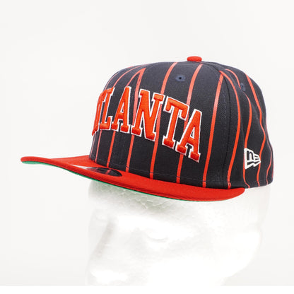 Navy/Red Atlanta Braves Flat Bill Hat