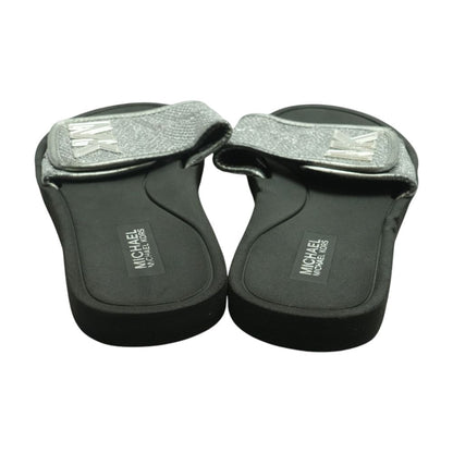 Gray Casual Slide Sandals