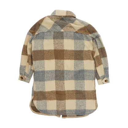 Tan Plaid Lightweight Coat