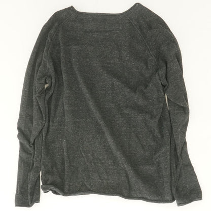 Charcoal Solid Pullover Sweater