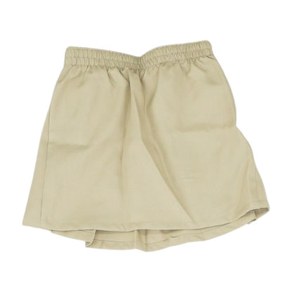Khaki Solid Skort Skirt