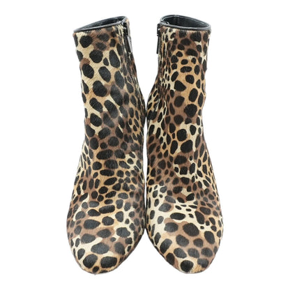 So Eleonor 85mm Low Tan Animal Print Ankle Boots