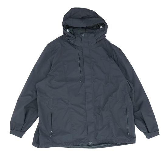 Charcoal Solid Rain Jacket