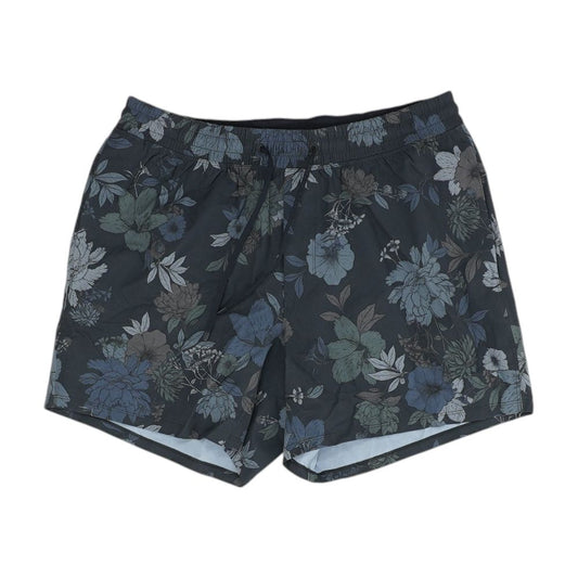 Charcoal Floral Swim Shorts