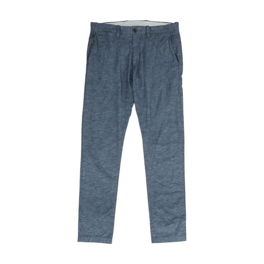 Blue Solid Chino Pants