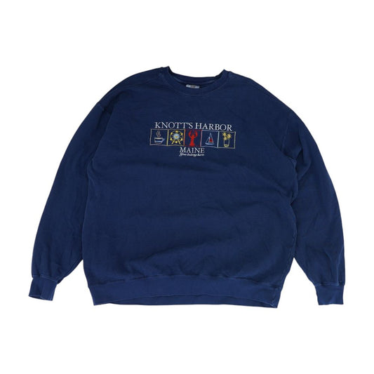 Navy Plus Embroidery Detail Active Pullover