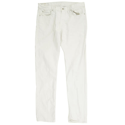 511 White Solid Slim Jeans