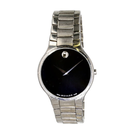 Men's Museum Classic Black Dial Stainless Steel Watch