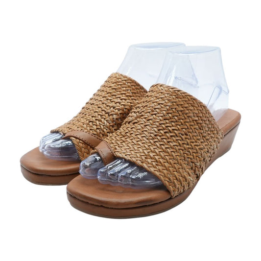 Brown Wedged Sandals