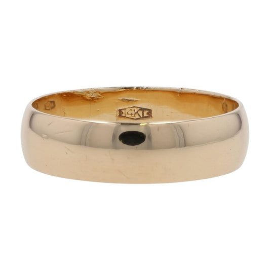 14K Gold Plain Band
