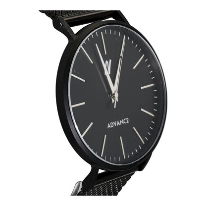 Stainless Steel Black Watch W/ Mesh Band