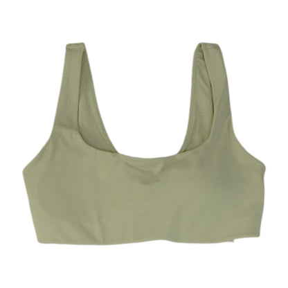 Green Solid Sports Bra
