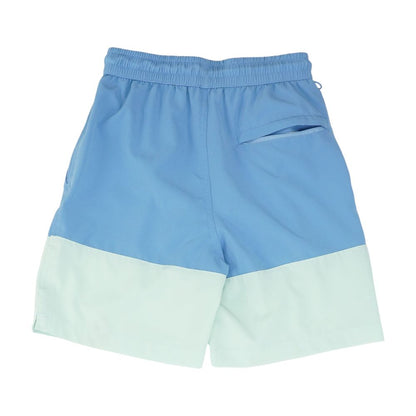 Blue Color Block Board Shorts