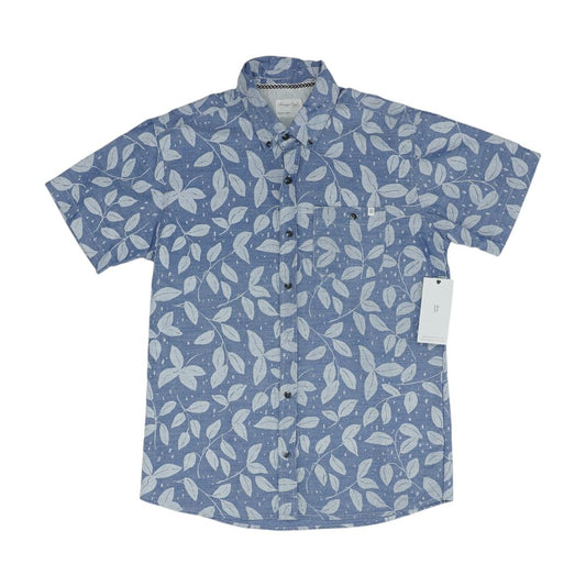 Blue Misc Short Sleeve Button Down