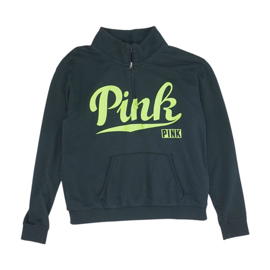 Black Graphic 1/4 Zip Pullover