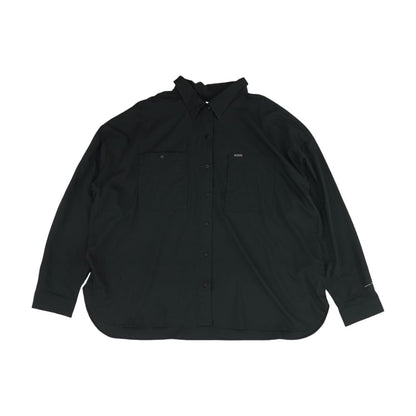 Black Plus Button Down