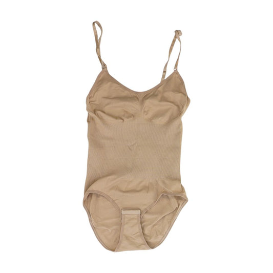 Beige Plus Solid Shapewear