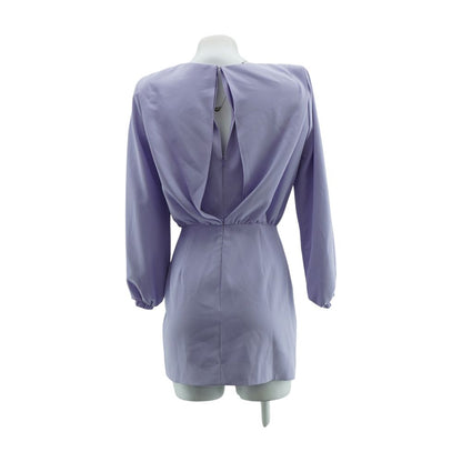 Lavender Solid Midi Dress