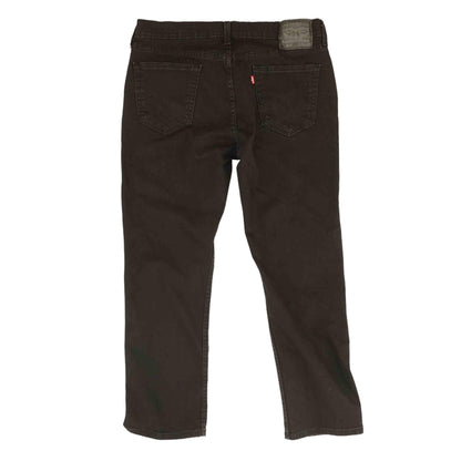 514 Black Solid Regular Jeans