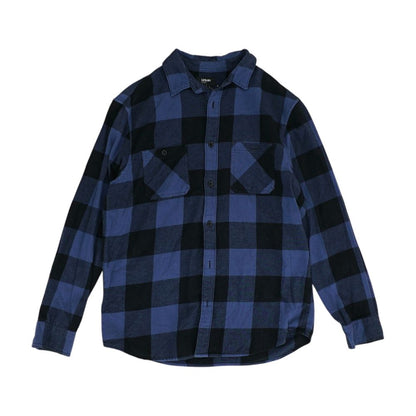 Blue Check Flannel Button Down