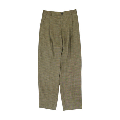 Brown Plaid Dress Pants