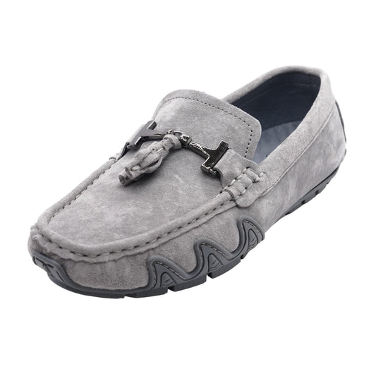 Gray Loafer Flats