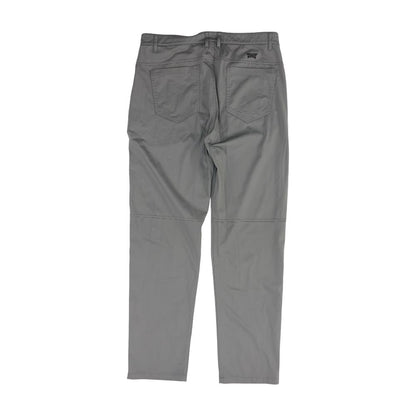 Gray Solid Chino Pants