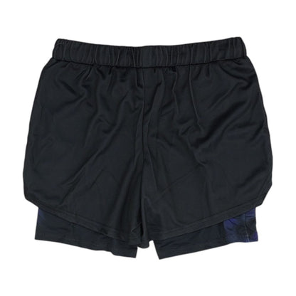 Black Graphic Active Shorts
