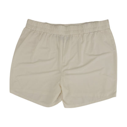 White Solid Shorts