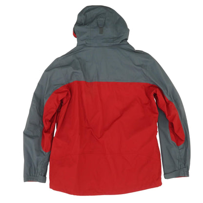 Red Color Block Rain Jacket