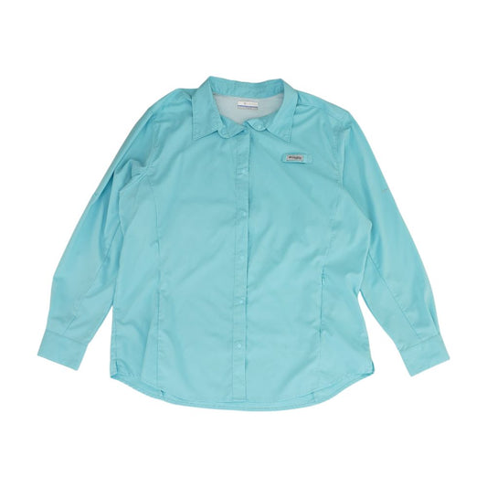 Blue Plus Active Button Down