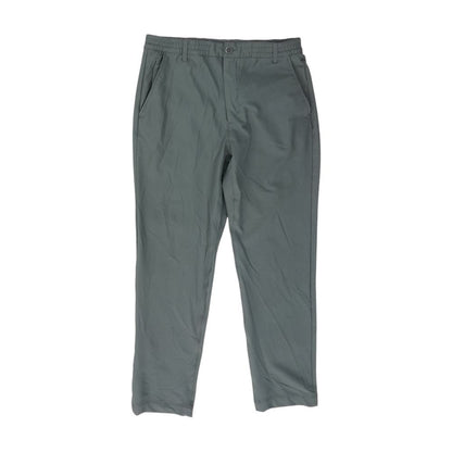 Gray Solid Casual Pants