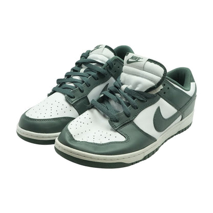 Dunk Low Green Leather Low Top Athletic Shoes